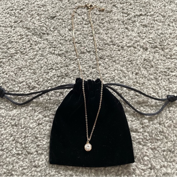 3/$25 Gold Rhinestone Necklace - Picture 2 of 3